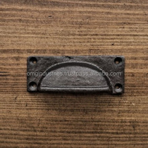 OMG Industries Cast Iron Drawer Cup Handle Furniture Hardware Cabinet Drawer pull Cast Iron Kitchen Cabinet Handle