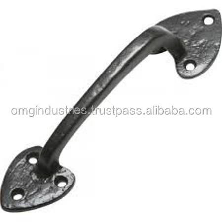 OMG Industries Arrowhead Black Iron Door Pull Handle Furniture Hardware Door Handle Solid Brass Handle