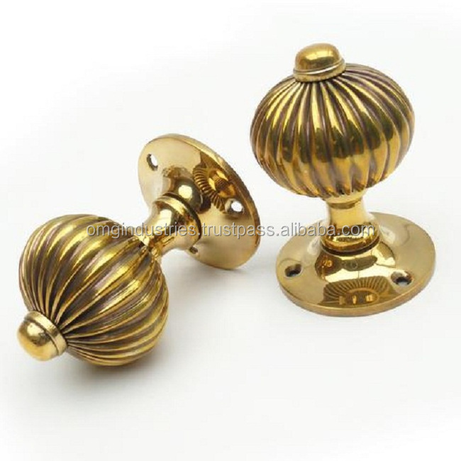 OMG Industries wood or brass beehive Antique Door Knob Period Victorian Hardware Wholesale High Quality Door Handle Manufacturer