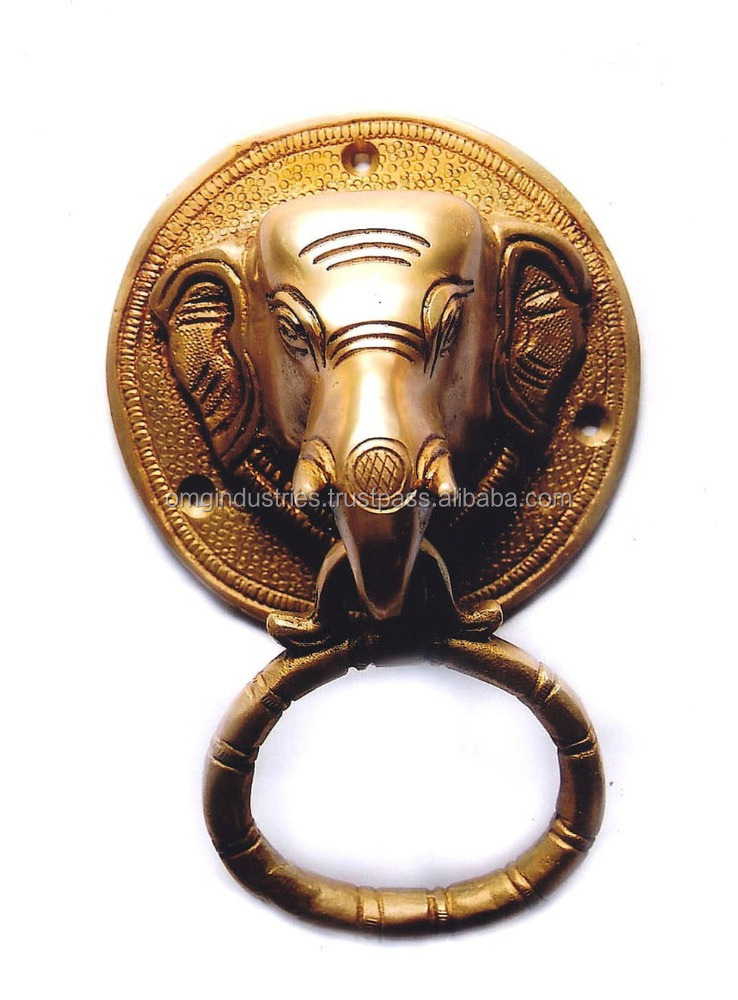 OMG Industries Snack Head Door Knocker Decorative Modern Design gold metal lion door knocker for knocker chair