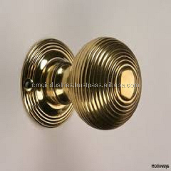 OMG Industries wood or brass beehive Antique Door Knob Period Victorian Hardware Wholesale High Quality Door Handle Manufacturer