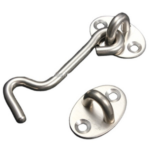 OMG industries Stainless Steel Cabin Hook Door Window Accessories  Eye Hook With Safety Latch Kit