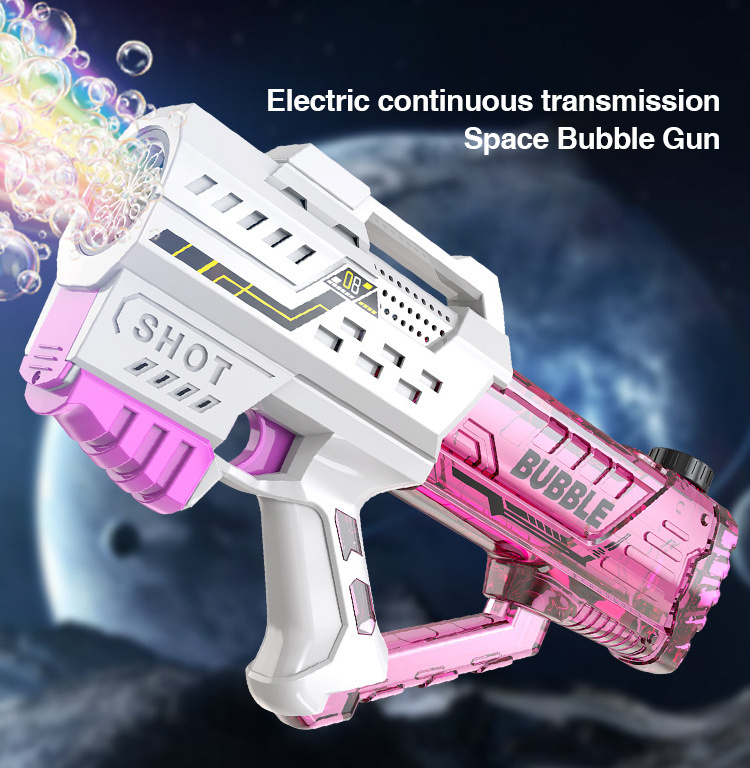 Fully automatic internet celebrity light Gatling bubble gun children's toy stand kids bubble machine