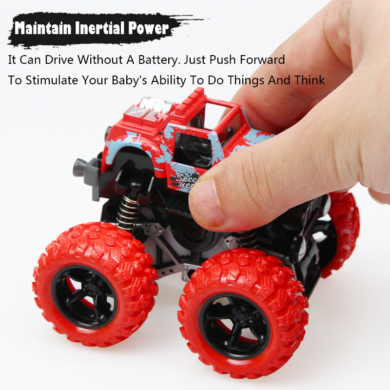 Wholesales Hot Selling Mini Four-wheel Drive Inertia Rotatable Off-road Toy Car Kid Power Friction Off-Road Vehicle Model Toy