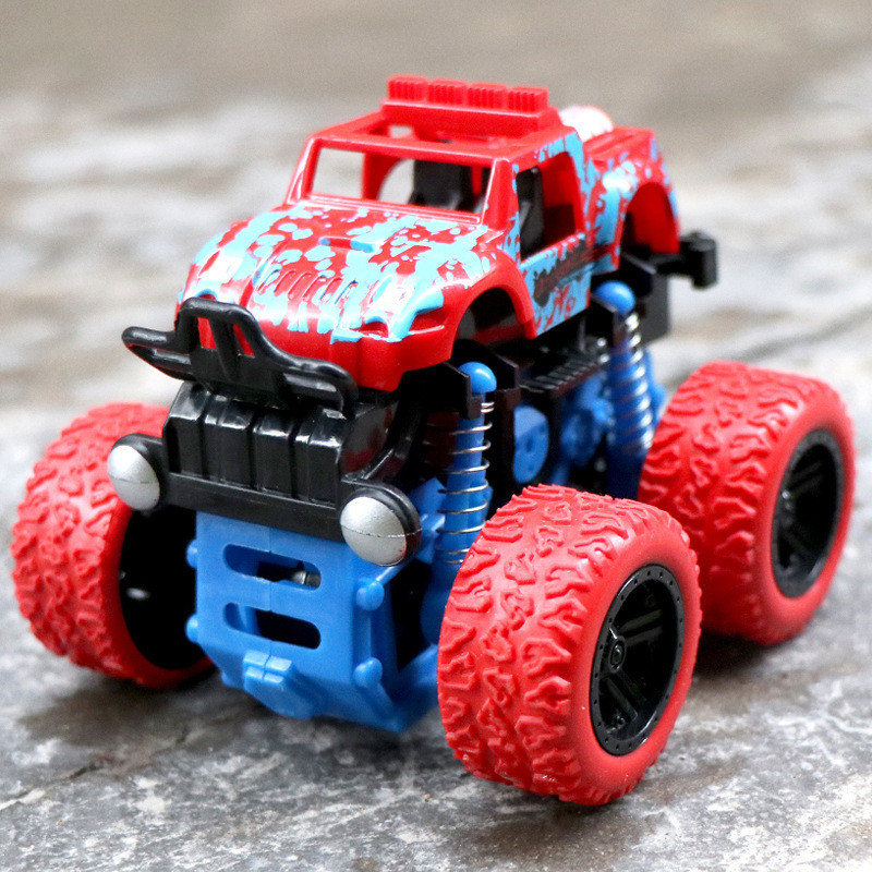 Wholesales Hot Selling Mini Four-wheel Drive Inertia Rotatable Off-road Toy Car Kid Power Friction Off-Road Vehicle Model Toy