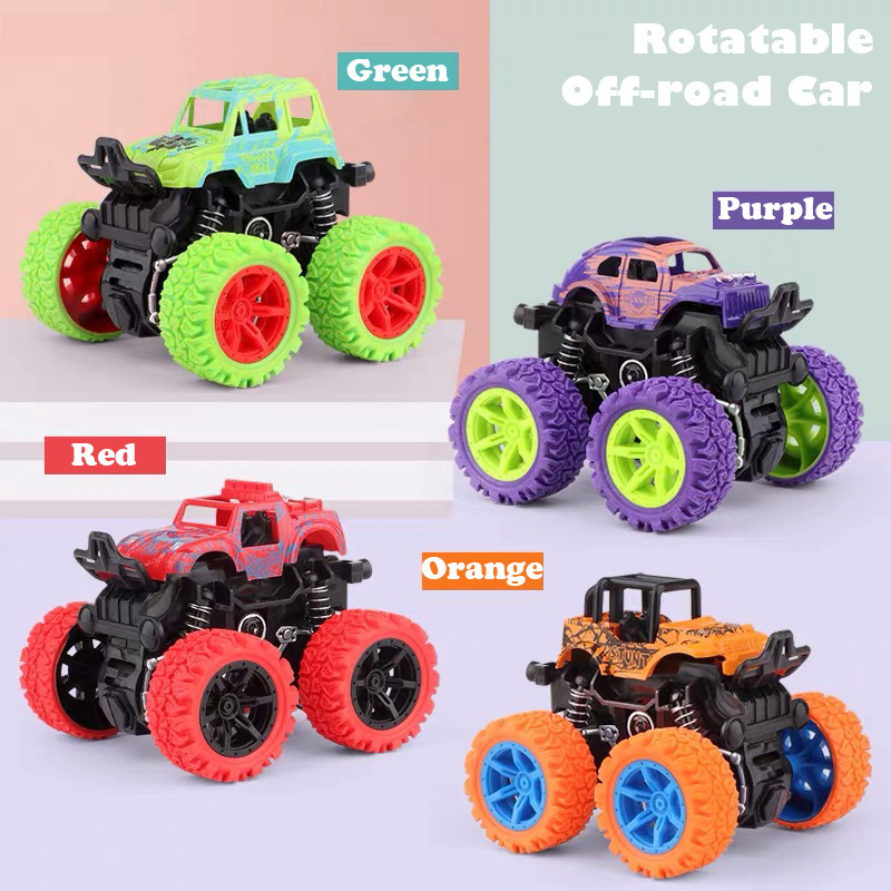 Wholesales Hot Selling Mini Four-wheel Drive Inertia Rotatable Off-road Toy Car Kid Power Friction Off-Road Vehicle Model Toy