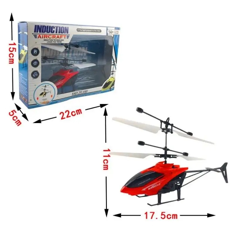 Remote controlled aircraft induction suspended two-way helicopter crash resistant with light rechargeable flying children's toys