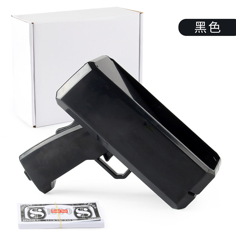 Gun Money Quality OEM Logo Available Christmas Gift Toy Gun Money Spray Cash Cannon Money Gun