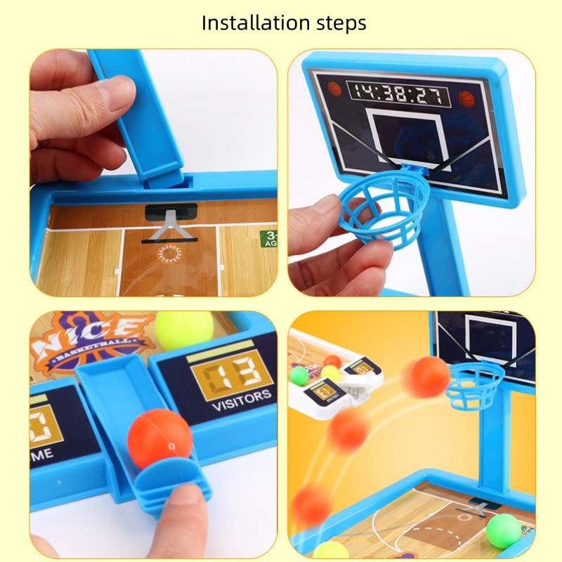 Children's desktop shooting game toys Mini basketball rack shooting parent-child interaction children's toys