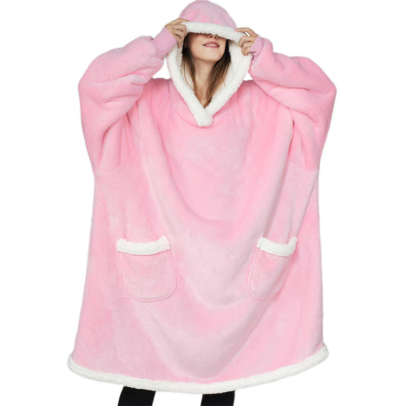 Christmas oversized Wearable Blanket Hoodie, Flannel Fleece Warm Big Hooded blanket Sweatshirt for Women Men Adults and Kids