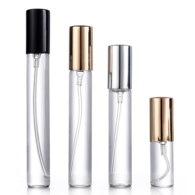 2ml 3ml 5ml 8ml 10ml custom small refillable round empty luxury glass bottling perfume oil spray sample bottle