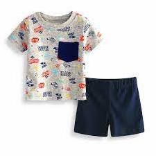 High Quality Vietnam Summer Wholesale Short Sleeve Children Infantil Kids Homewear Set Clothing Pajamas for Boys Girls