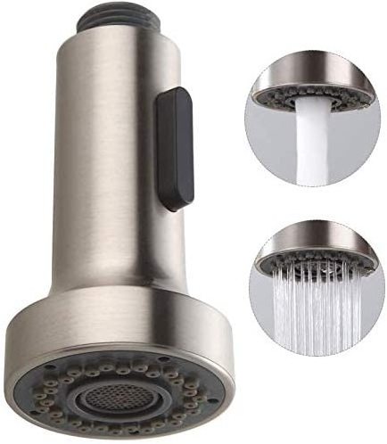 Pull Down Faucet Replacement Head, 2 Functions Kitchen Faucet Sprayer Head, G 1/2 Pull Out Spray Head for Kitchen Faucet