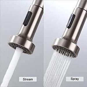 Pull Down Faucet Replacement Head, 2 Functions Kitchen Faucet Sprayer Head, G 1/2 Pull Out Spray Head for Kitchen Faucet