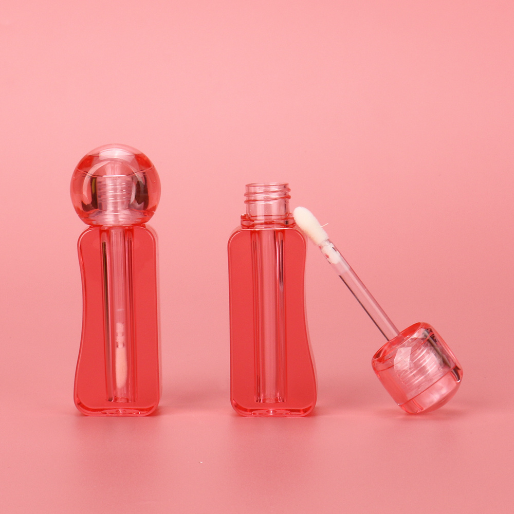 OMI special plastic candy shape clear lipgloss tubes recyclable lip gloss containers empty lipgloss tube with brush