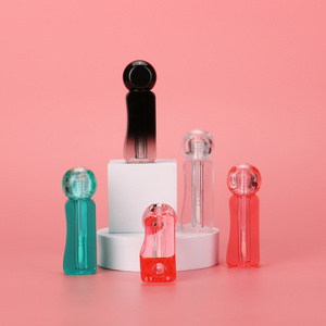 OMI special plastic candy shape clear lipgloss tubes recyclable lip gloss containers empty lipgloss tube with brush