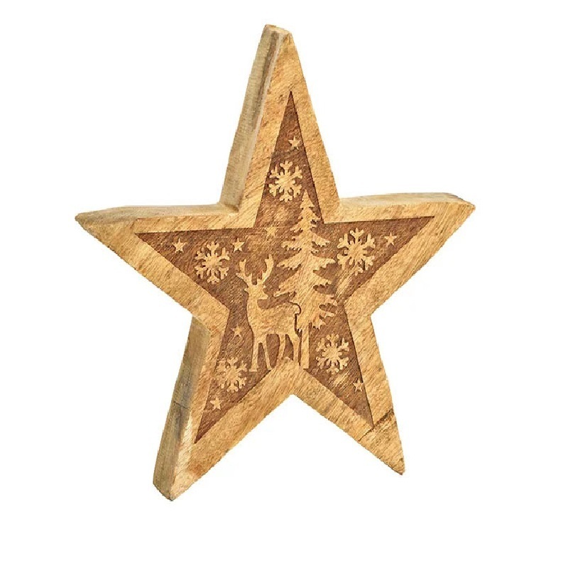 Hot Selling Christmas Decorative Star With Laser Engraving For Christmas Decor and Home Decor With Customized Color And Size