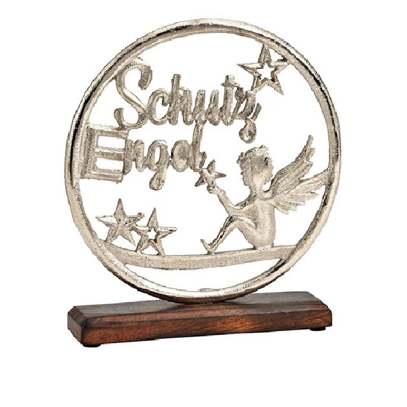 Aluminium Winter Display Magic With Winter Zauber Text For Home Decor Silver Plated With Customized Color And Size