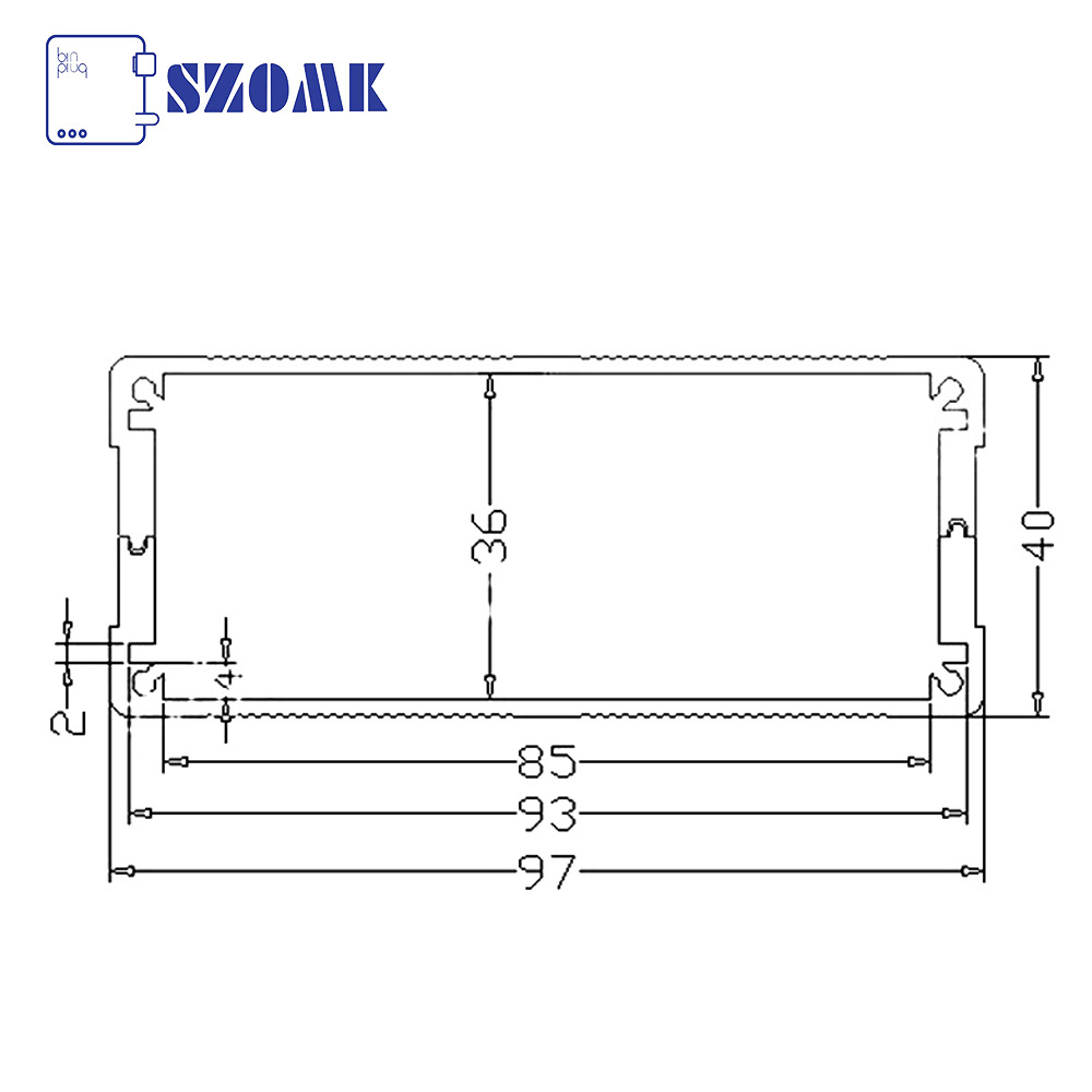 aluminum project box enclosure anodized aluminum case