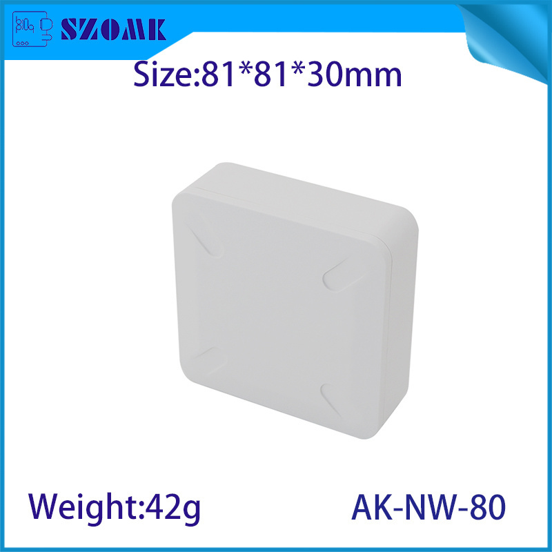 SZOMK 81*81*30mm Gateway Switch Housing Smart Home Router Plastic Shell Electronic Equipment Chassis Box AK-NW-80