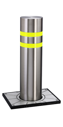 New Style Manual aluminum and stainless steel retractable bollard