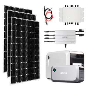 1200w Adjustable Solar Panel System Balcony Power Plant Kit with Mounting Brackets