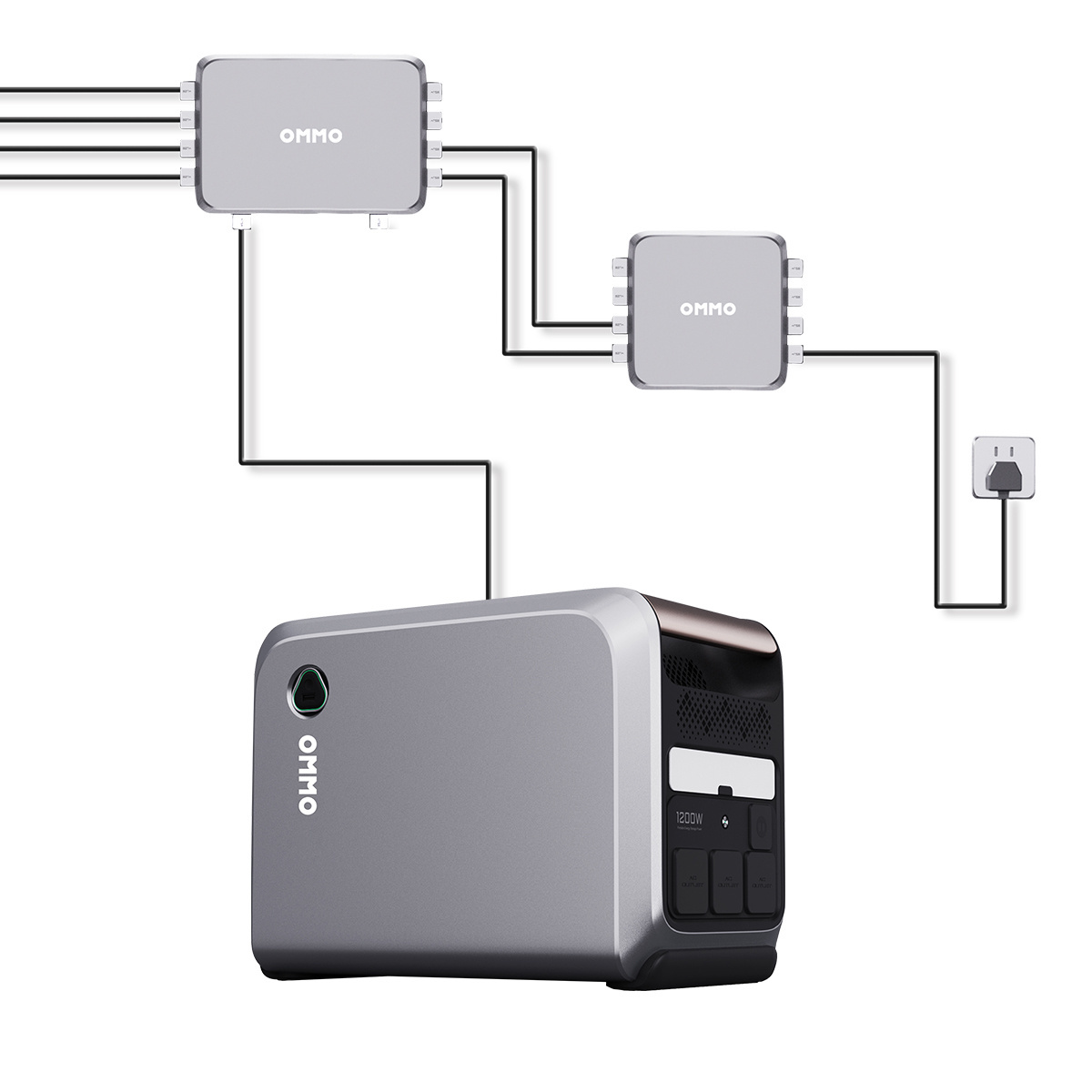 Apartment Multi-function Power Banks Balcony Power Station Solar Power Generator for Home Use