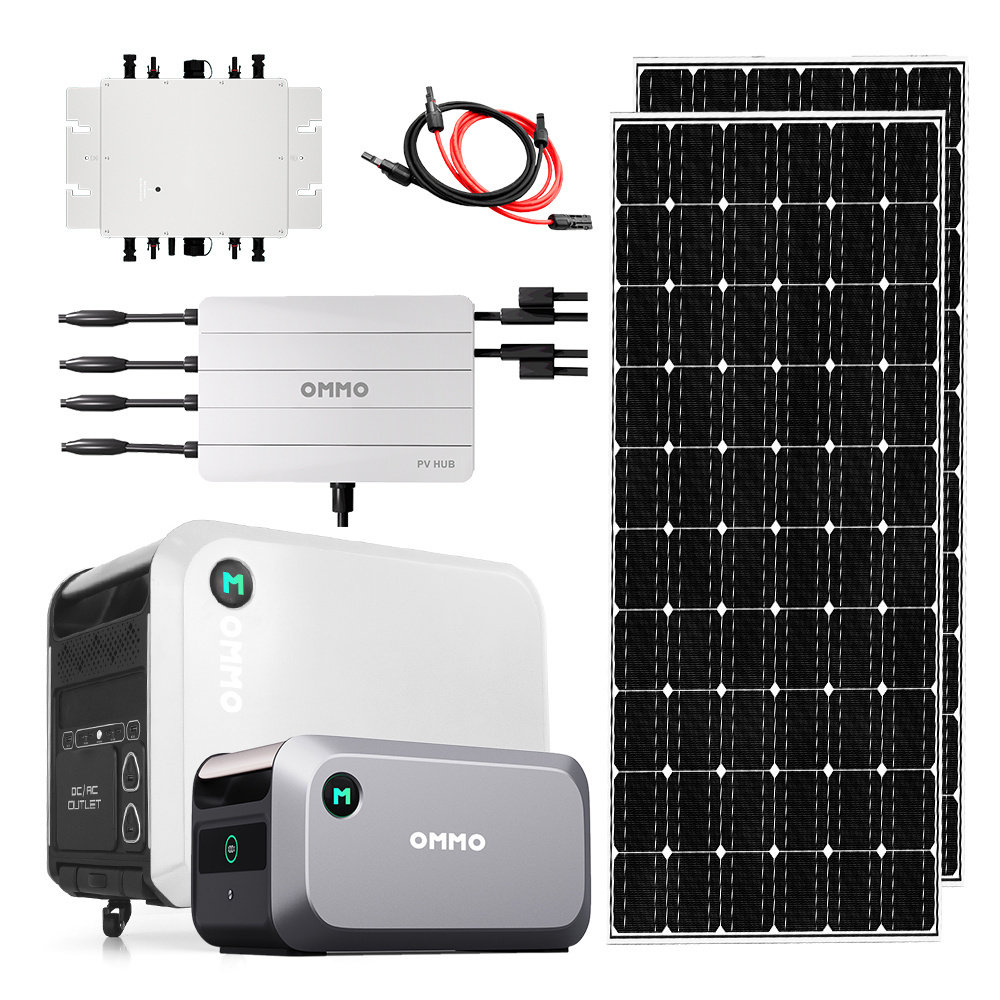 800W Multipurpose Home Solar Energy System Balcony Power Plant for Austria and Germany Solar Panels for Residential Use