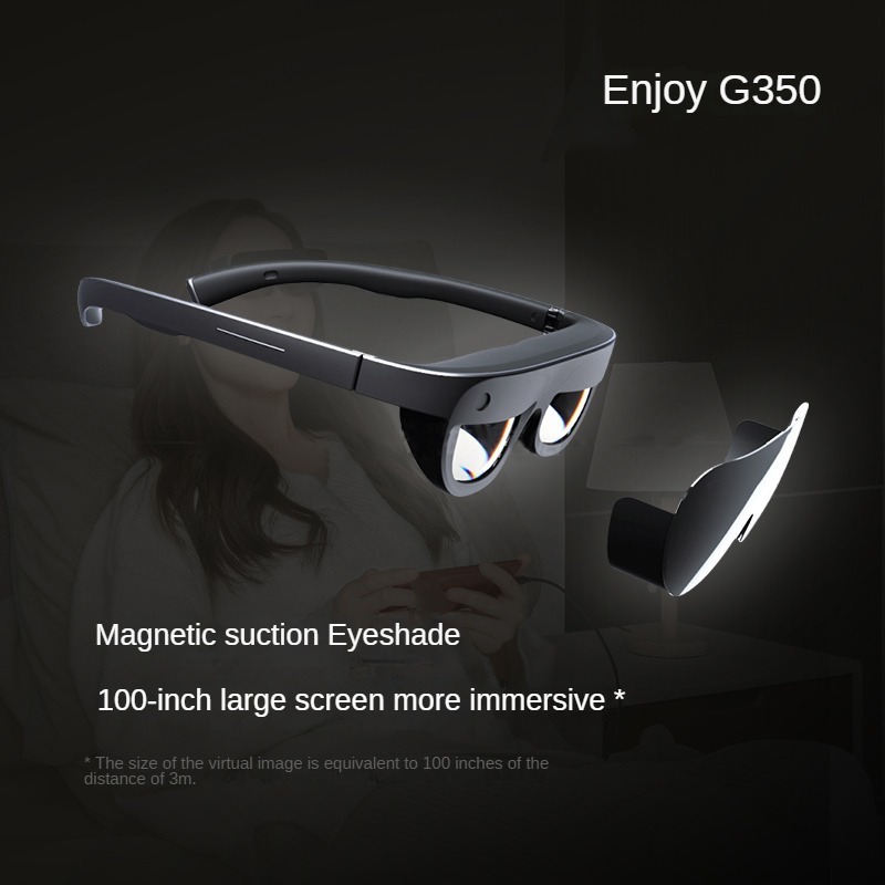 GRAWOOW G350 Smart AR Glasses 3D HD Movie Entertainment Portable Mobile Cinema Connect Phone With Typ-C And Computer Glasses