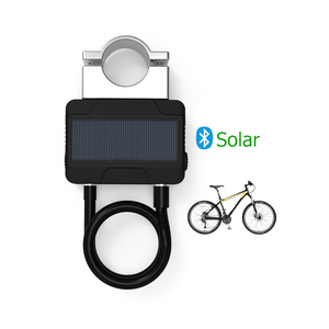 Bluetooths Smart Bicycle Chain USB Charging Solar Panel Security Bike Cable Lock