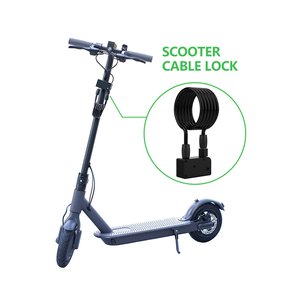 Sharing Scooter Use USB APP Motorcycle Helmet Retractable Station One-button Scooter Electronic Cable Lock