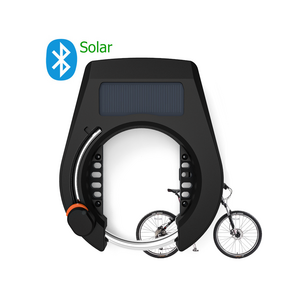 Safety Alarm RFID Unlock Wireless Waterproof Wheel Electric Smart Personal Solar Horseshoe Bicycle Bluetooths Bike Lock