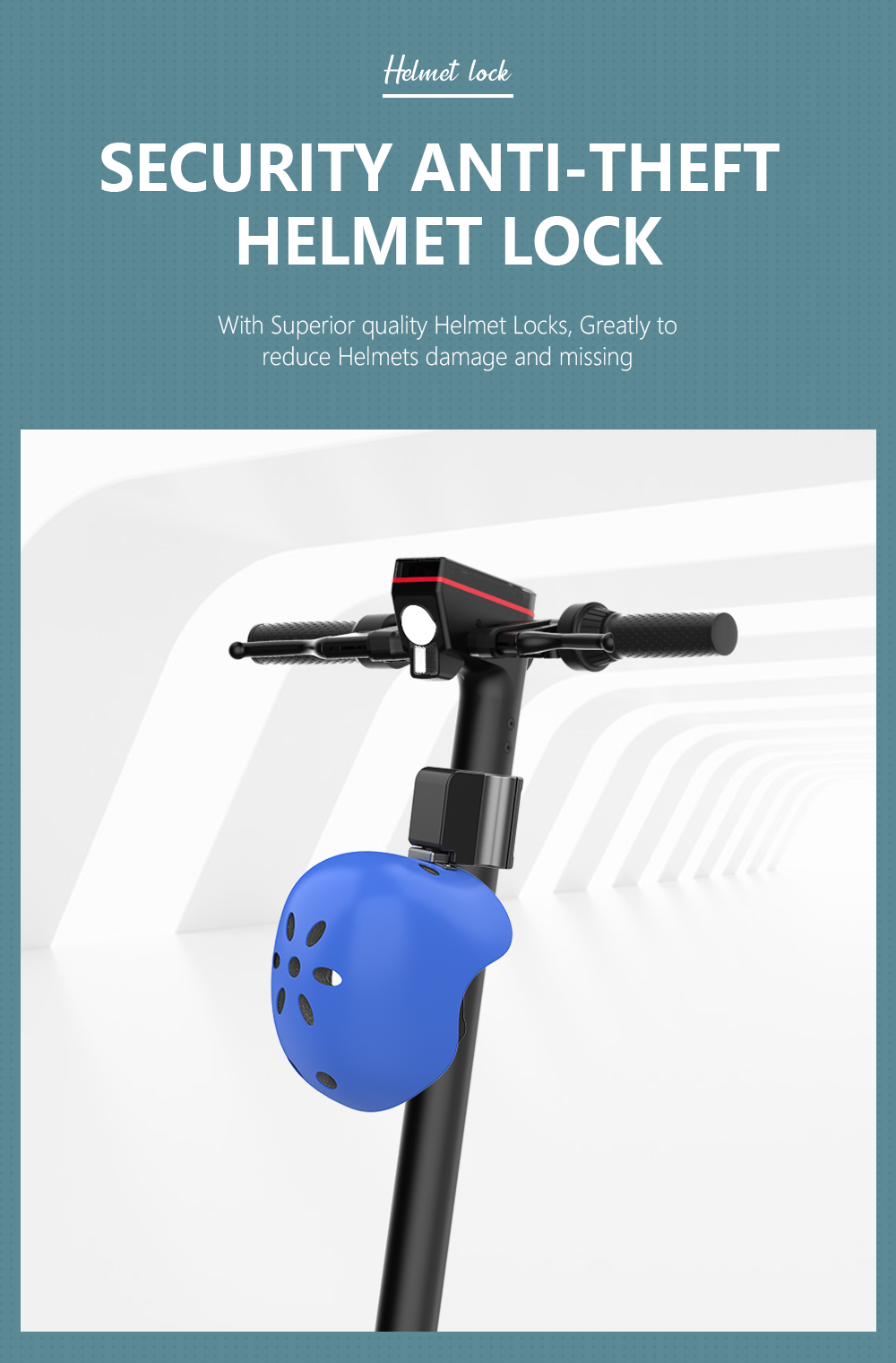 Omni New Helmet Lock Smart And Convenient Safety Helmet Buckle Lock Quick Release