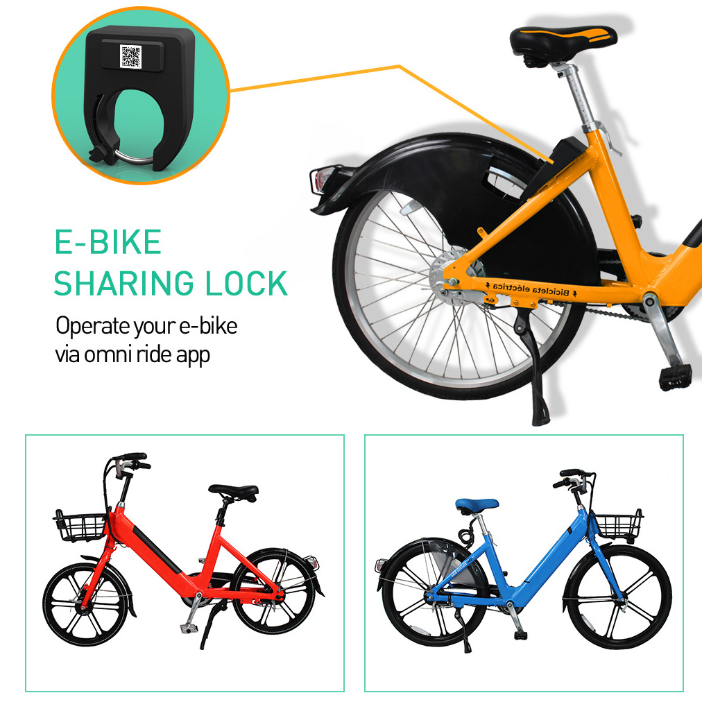 GEO Fence GPS Tracker EV Moped Electric Public Ebike Share Alarm Qr Code RFID NFC Smart Bicycle Rental System Bike Sharing Lock