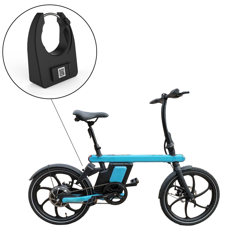 2023 2G 4G GPS Function Sharing E-bike Lock Custom Made Mobile App Sharing E Bike For Kids Adults