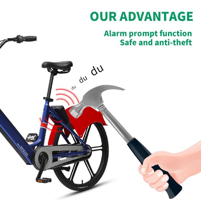 2023 2G 4G GPS Function Sharing E-bike Lock Custom Made Mobile App Sharing E Bike For Kids Adults