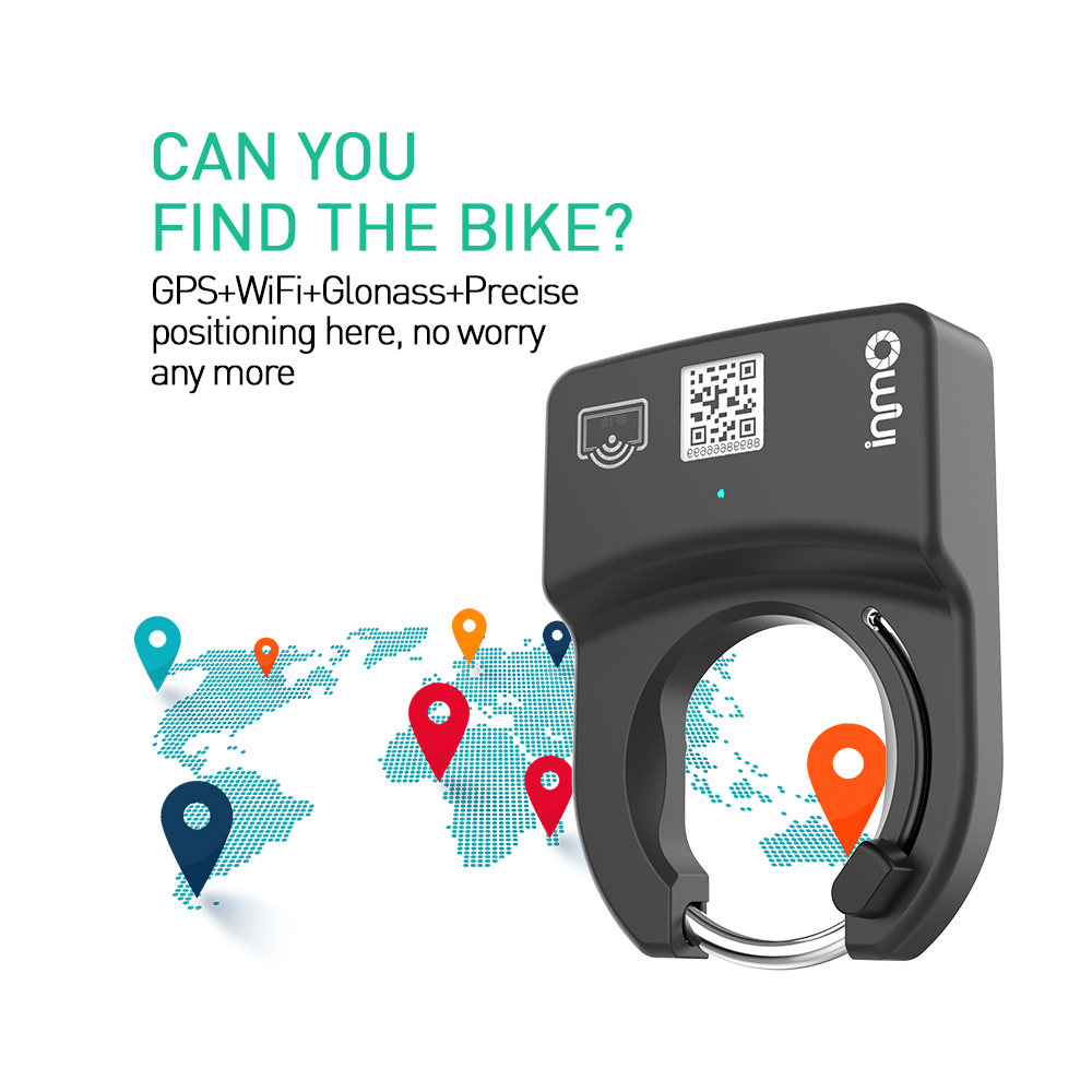 Custom Stationless City E-bike QR Code Unlock GPS RFID Bike 4G Rental Share Ride Lock App Control Bicycle Sharing System