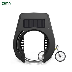 Omni Solar Panel Alarm Usb Charging Sharing Bike Mobile APP Control Bluetooths Unlock Wireless Bicycle Lock