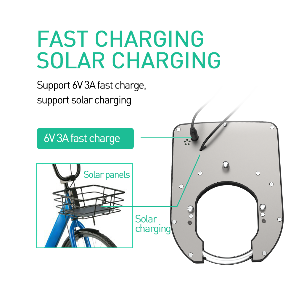 Realtime Position Horseshoe Lock For Public Bike Sharing Anti-theft App Server Control Bike Frame Lock