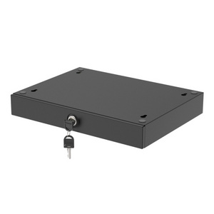 300W*210D*50 ODM Easy Installation Secure Space Pull Out Table Mounted Black Durable Steel Design Under Desk Drawer