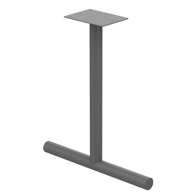 OEM/ODM Modern Metal Furniture Legs Steel T Shape Computer Table Legs with Casters for Sale