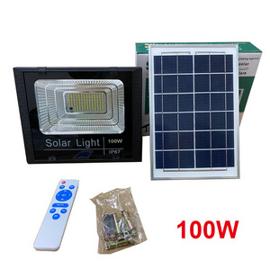 Omsen Top Fashion Solar Flood Led Street Light Outdoor Solar Led Reflectors Rechargeable Lights 100W 200W 300W With Solar Panel