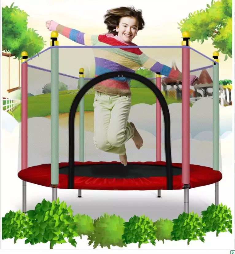 Low Price 16ft Fitness Indoor Children's Round Trampoline With Tent/Roof