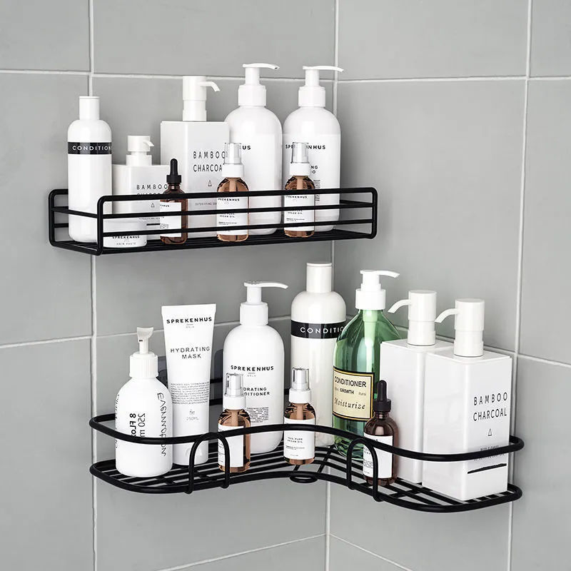 Hot Top Selling Popular Perforation Free Bathroom Triangle Shelf Wall Mounted Corner Storage Rack