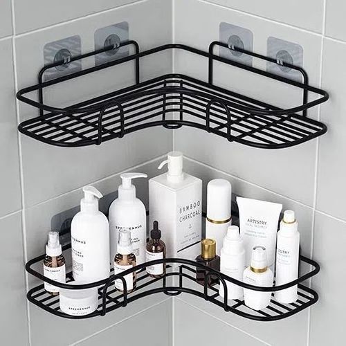 Hot Top Selling Popular Perforation Free Bathroom Triangle Shelf Wall Mounted Corner Storage Rack