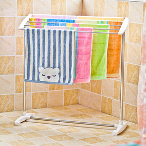 New Hot Sale Movable Stainless Steel Tilting Towel Rack balcony clothes hanging clothes drying rack