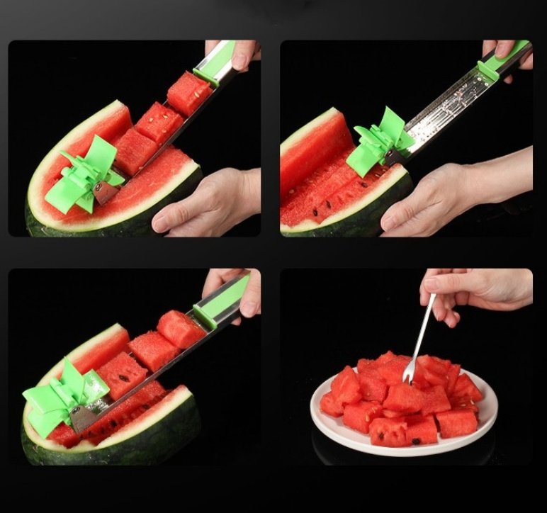 Hot selling 304 stainless steel watermelon slicer household multifunctional fruit slicing tool