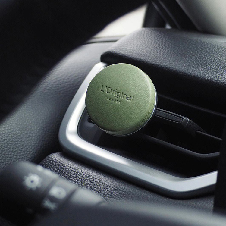 Best aromatic leather air vent clip freshener scent block essential oil car air conditioner diffuser