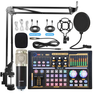 Studio Recording Sound Card Adapter Mixer Multi-channel Audio Interface Mixing Live Streaming Kit Sound Audio Card