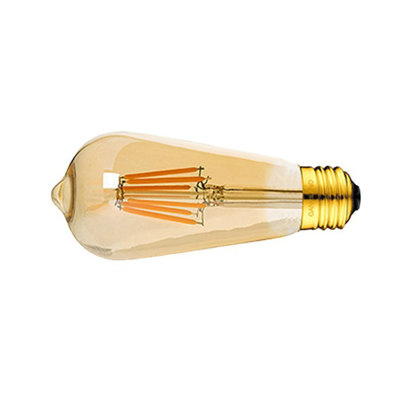 LED Filament Bulb E27 2W 4W 6W 8W Clear Retro Edison ST64 220V AC Super Bright Lamp Light